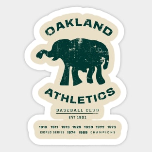 Vintage Oakland Athletics Sticker